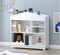 Playhouse Book Shelves, Wooden Children's Bookcases with Storage, Kids Bookshelf White Dollhouse Bookcase for Boys and Girls